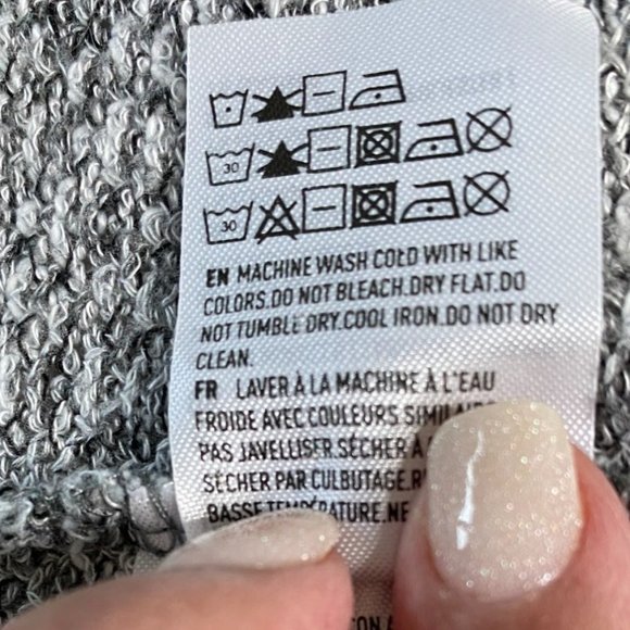 American Eagle Outfitters Athleisure Tweeded Open Front Hooded Cardigan Size M - Picture 5 of 9